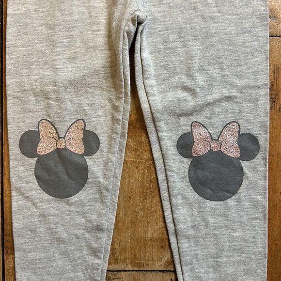 Disney Jr Minnie Mouse Girls size 18 mos Gray Leggings pink - Picture 2 of 5